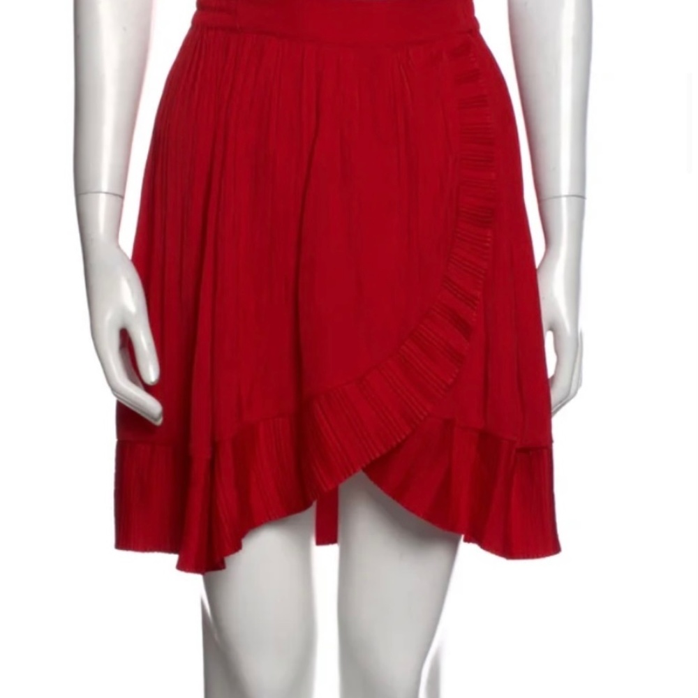 MAJE SILK SKIRT AND TOP TOGETHER SET